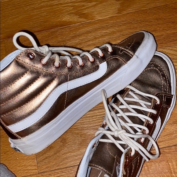 Golden Hightop Vans! - Picture 2 of 4